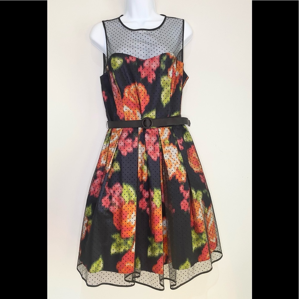 NWOT, Eliza J Dress, Multi Colored, Sz 14